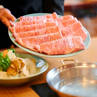 High-quality Kuroge Wagyu beef carefully selected