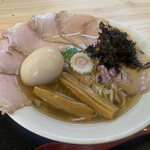 Menya Nanai Chi - 魚介しお・肉増し・味玉
