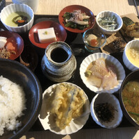 僧伽小野 京都浄教寺 - 光明（鯛と天麩羅の出汁茶漬け・宇治抹茶と黒胡麻のプリン）