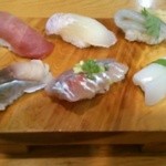 地魚の握りのセット