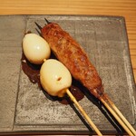 とり茶太郎 - つくね + うずらの卵