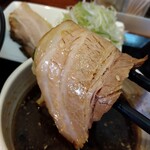 俺の中華たなか家 - 食べ応えあるチャーシュー♬熱々つけ汁に浸せば……♪トロットロ♬❤️