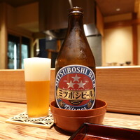 京味 もと井 - 地ビールでスタート(ミツボシビール)