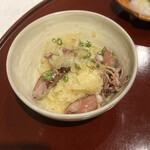 あざみ野 割烹 SEKIDO - 炊き立ての炊き込みご飯は文句なく美味しい。生姜が効いているのがまたGOOD