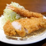 Agefuku - 上ロース2600円+天然海老フライ750円