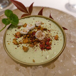 レ セゾン - 海苔とピスタチオのムース