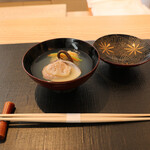 日本料理 藤井 - 椀　貝とお魚