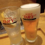 焼肉ライク - 生ビール＆レモンサワー