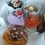 札幌スイーツ&カフェ専門学校 - 料理写真:(左上から時計回りに)黒猫ムース、かぼちゃプリンタルト、ティラミスロール、魔女薬ゼリー、ジャックオーランパン、ダークチェリーショート