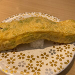 回転すしまんまん - 青さ入りだし巻き玉子