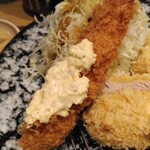 とんかつ けい太 - タルタルソースをかけて