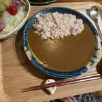 ぽくぽく - 妻が食べたカレー(挽き肉入り)