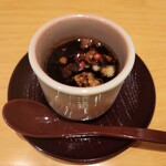 別邸 壽 - フォアグラと薩摩芋の茶碗蒸し バルサミコソース