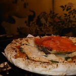 坊千代 - ワタリガニとズッキーニのピザ