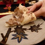 坊千代 - ジャガイモと鶉ピザ