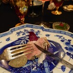 坊千代 - 仔牛 栗餡添え