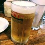 Hiroshima marukajiri nakachan - ひろしま丸かじり 中ちゃん　生ビール600円　