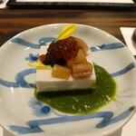 割烹 清風 - つきだし（落花生豆腐）