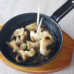 Mussels with Teppan-yaki garlic