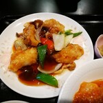 Chuugokuryouri Kasen - 白身魚と野菜の甘辛炒め