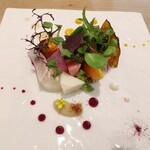 CRESSON RIVERSIDE STORY - (2022/10 訪問)前菜:旬野菜の菜園仕立て。一つ一つの野菜が抜かりなく美味しく仕上げてあります。