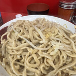 ラーメン二郎 - 天地返し。