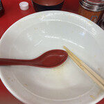 ラーメン二郎 - そして完飲完食。二郎で完飲出来るのは、大宮公園と越谷ぐらいかな？非乳化好きなので。