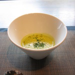 Furuyu Onsen Onkuri - グリーンピースのスープ
