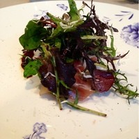 RISTORANTE YAGI - ホワイトアスパラ、生ハム