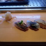立ち寿司 おや潮 - 光もの三種セット