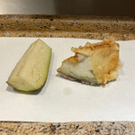 日本橋 蕎ノ字 - 三島のなす　生と天ぷら