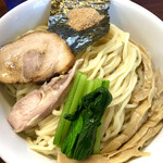 麺の風 祥気 - 濃厚魚介鶏骨つけそば（正油）大盛り