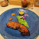 あじまー商店 - 久米島味噌と泡盛で漬け込んだ県産豚バラ肉の瞬間燻製ステーキ　1078円