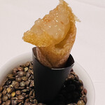 ラ・ヴァガボンド - コルネの中の鬼海老（ゴジラ海老）