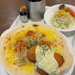 カフェレスト オンライン - Ｄランチ   ドリア  サラダ･ドリンク付き  大盛り、カニコロ追加