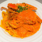 Blue crab tomato cream bugattini