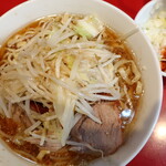 ラーメン二郎 - ラーメン半分＋白ネギ