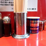 ラーメン二郎 - 卓上調味料