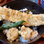 北浜 うおじ - アナゴとホタテの天丼