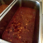 イラン・アラブ料理 アラジン - こちらはミックスビーンズシチュー。３種類程度の豆がカレーのように煮込まれています