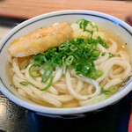 さぬき麺市場 - かけうどん(中・2玉) 350円・たけのこ天 140円