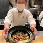 日本料理 珀也 - 秋刀魚の釜炊きご飯