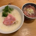 まほろば - 泡トリュフ¥900
                                ミニチャーシュー丼¥350