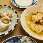 栄食堂 - 巻貝、たらこ・白子