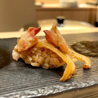 渋谷 すし仙 - 追加 北寄貝 ひも