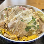 市川飯店 - ぶた玉子丼 アップ