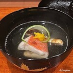 Giom Moriwaki - 金目鯛と松茸の椀