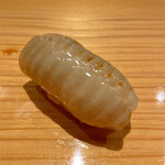 Sushi Take - ★肉厚のエンガワ　赤酢の舎利との相性ではこの日最高の組合せ