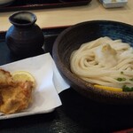 小麦の実り - かしわ定食ご飯なし(ぶっかけうどん)    820円