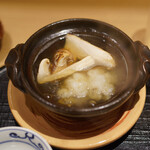 新ばし 星野 - 鱧と松茸土瓶蒸し